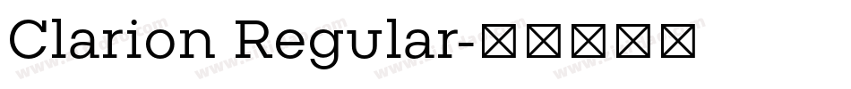 Clarion Regular字体转换